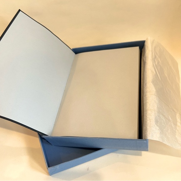 NIB Smythson THE SOHO Notebook in Navy - Leather - Personalized w/ letters “MB” - Picture 9 of 10